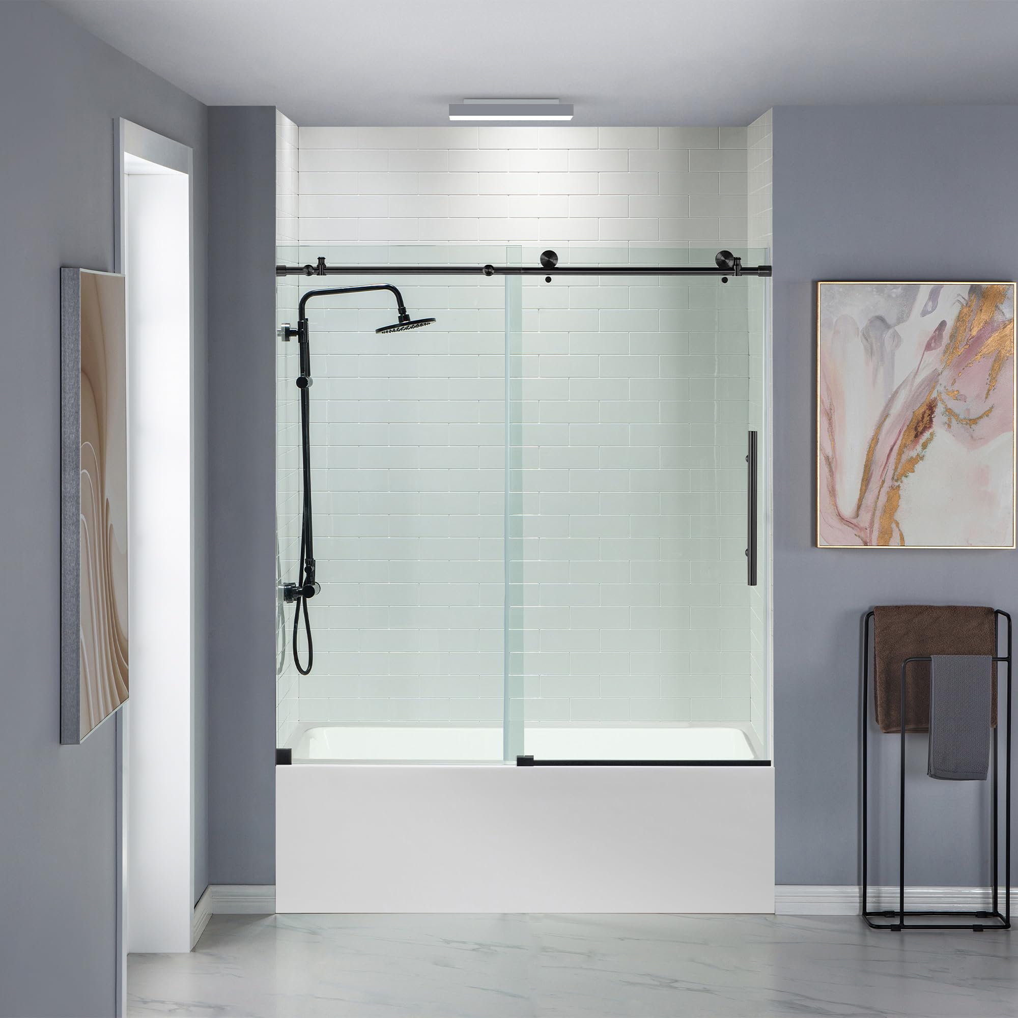 WOODBRIDGE MBSDC6062-MBL Shower Door