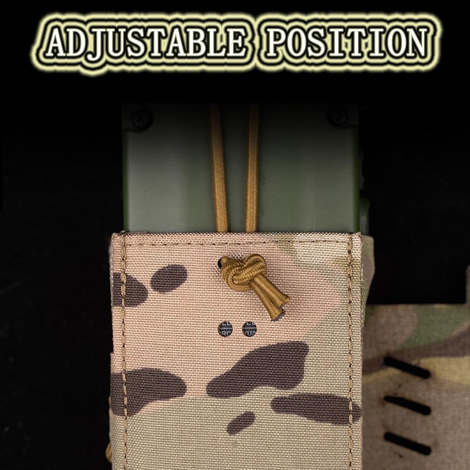 Versatile Mag Holder Radio Pouch with Hook and Loop Cummerbund Side Magazine Holster for Tactical Chest Rig Vest