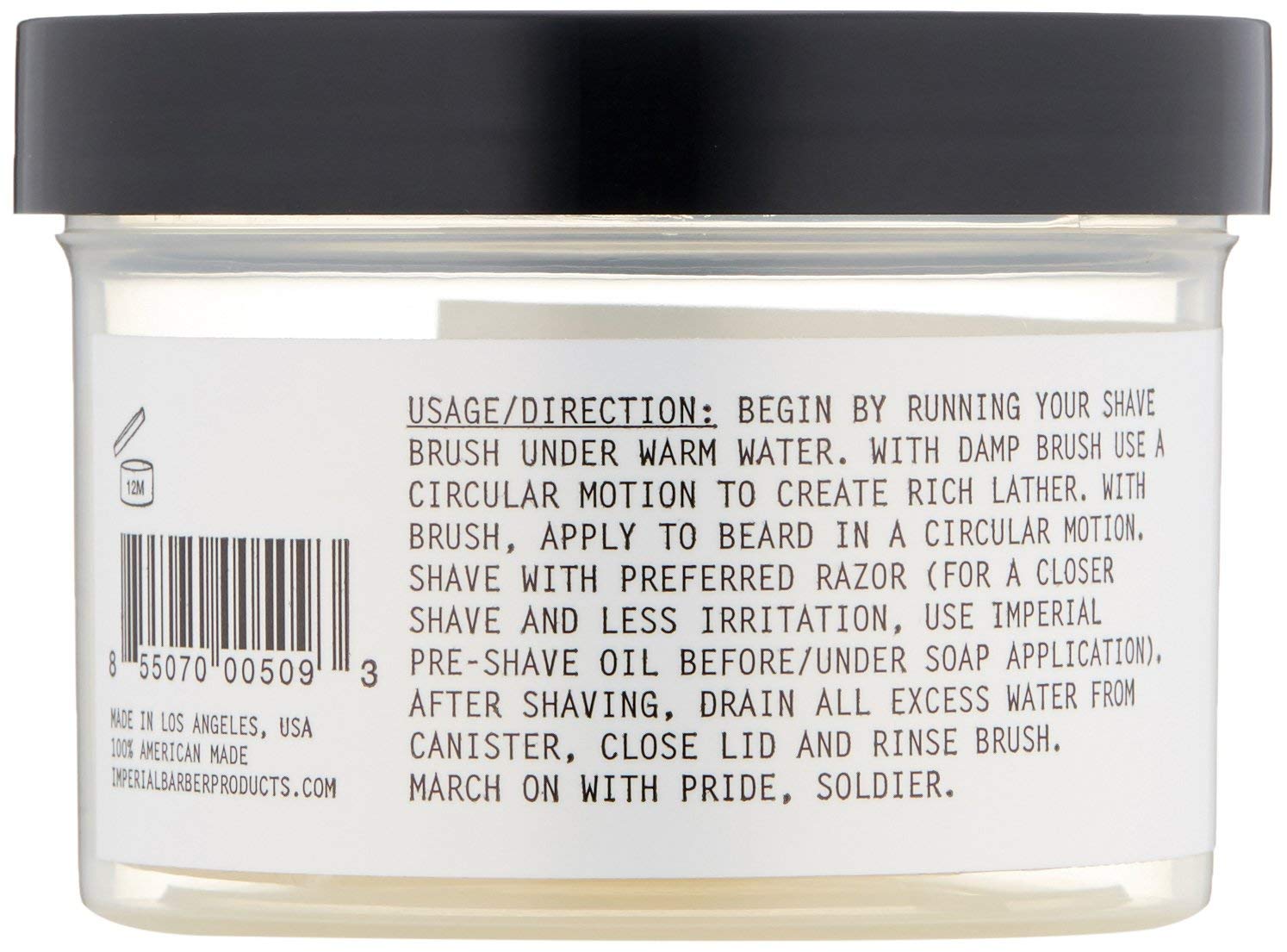 Imperial Barber Field Shave Soap Canister, 6.2 oz.