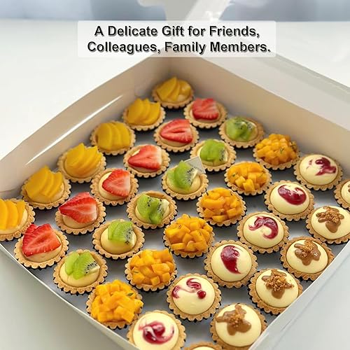 Miniatura 2 de Paquete de 12 moldes para quiche de 3 pulgadas, moldes redondos para tarta de huevo con parte inferior extraíble. Moldes pequeños para tartas