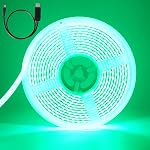 Blanc chaud Flexible LED Strip Light Waterproof avec adaptateur de puissance, 12V 5M | 5050 SMD 300 Led PCB Noir pour la maison,Cuisine,Sous Cabinet,Lumière de décoration de soirée d'étage 16.4Ft
