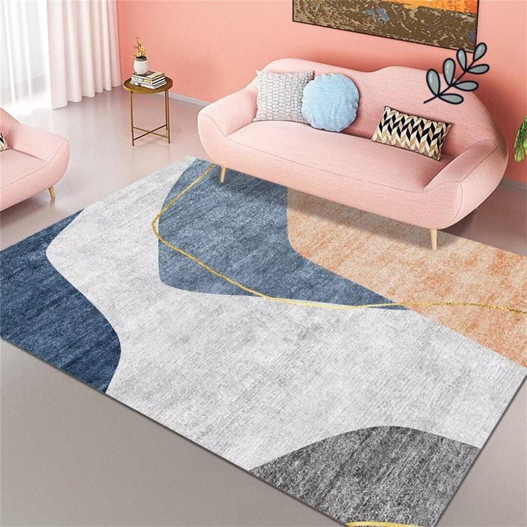 Tapis oriental 60x90cm haut de gamme, motif arc raffiné pour deco chambre adulte