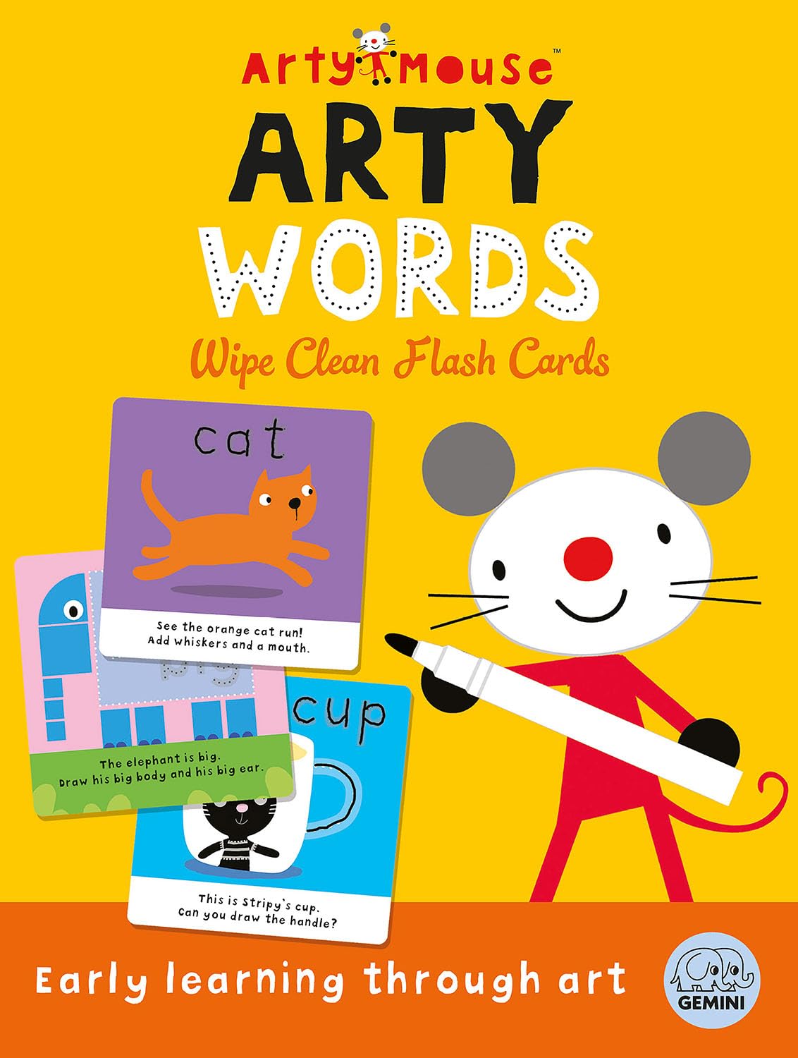 Arty Mouse Arty Words Wipe Clean Flash Cards by Robyn Gale (Cards)
