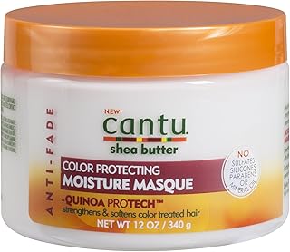 Cantu Shea Butter Anti Fade Color Protecting Moisture Masque with Quinoa Protein, 12 Ounce