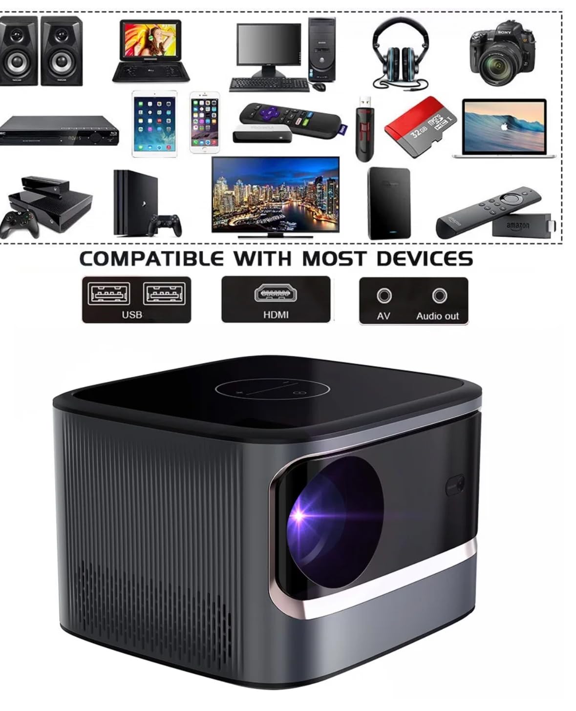 ディズニーWorldfamily  Projector MHP01 DazzleView™ Theatre 4K projector - Home Theater Projector/15000
