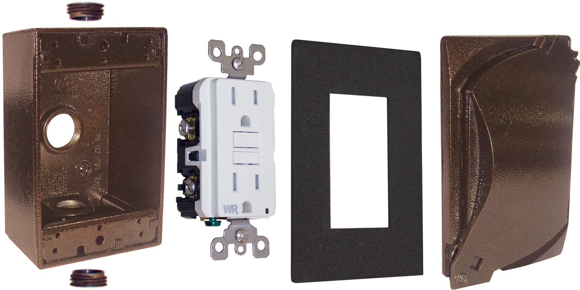 Boîte rectangulaire Sigma électrique 16449orb étanche avec sécurité GFCI