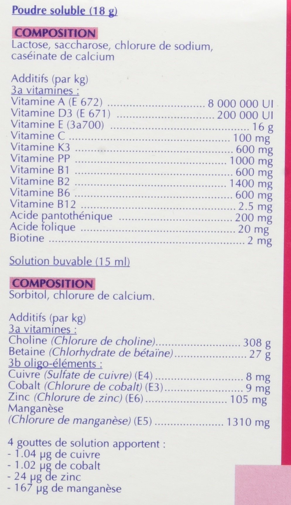 Virbac Perrotonic Oc pour Oiseau Flacon de 15 ML