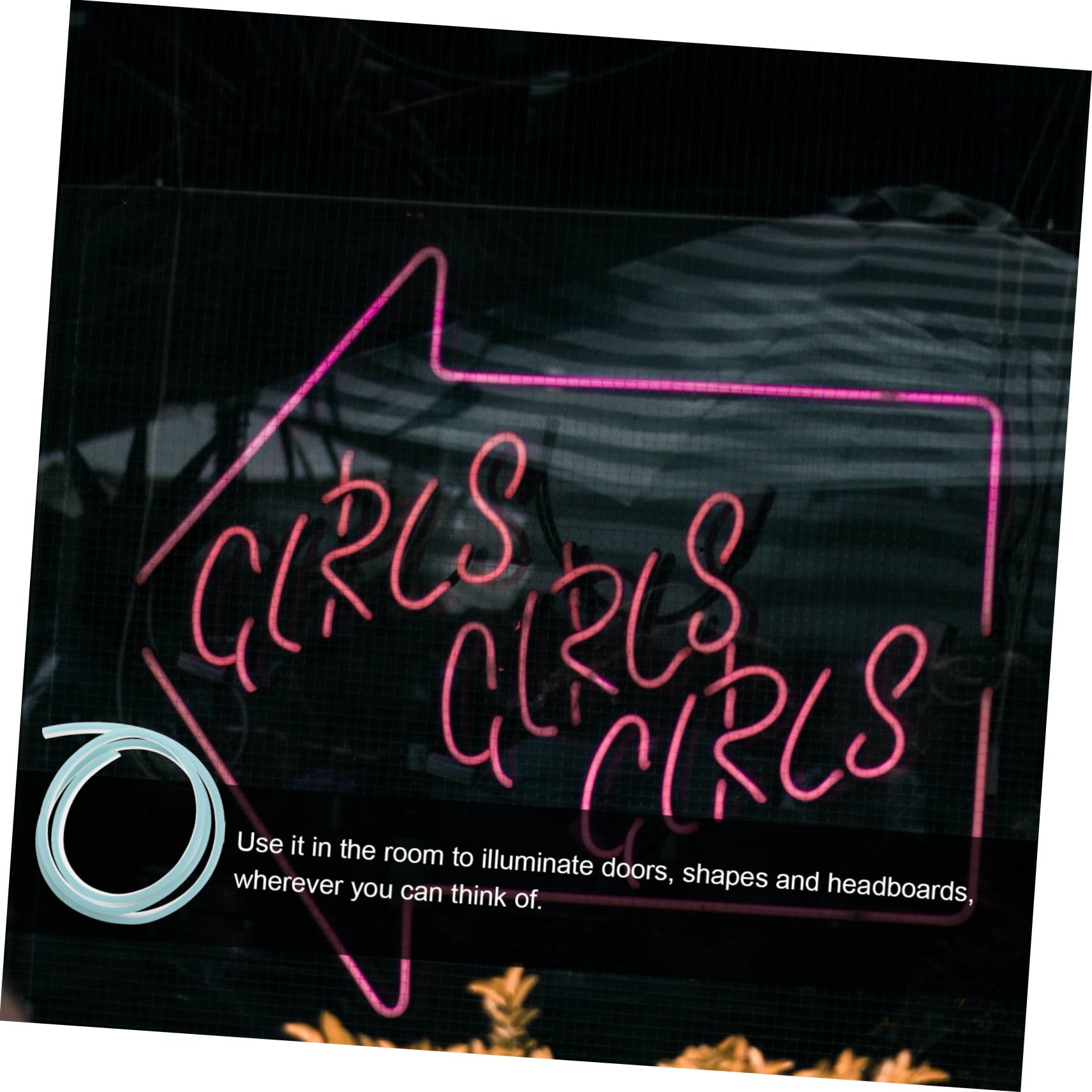 WHAMVOX Led Strip Lights Waterproof Neon Strip Light Bendable Led Neon Rope Ice Blue Flexible Light Strip