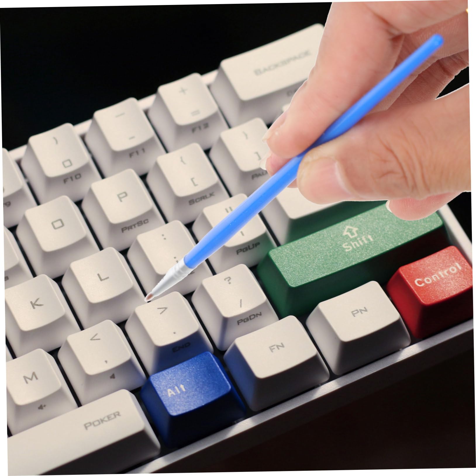 Hemobllo 3sets Kit Di Strumenti Per Pulizia Tastiera Meccanica Estrattore Keycap Pinzette e Spazzola Accessori Professionali Per Manutenzione Tastiere