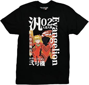 Neon Genesis Evangelion Asuka and Evangelion Unit-02 T-Shirt - Officially Licensed