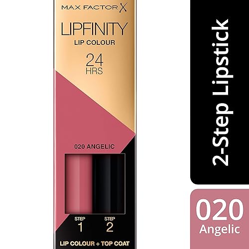 Miniatura 14 de Lapiz labial Max Factor Lipfinity dos pasos Angelic,Indulgente,Delicioso (tono de rojo)