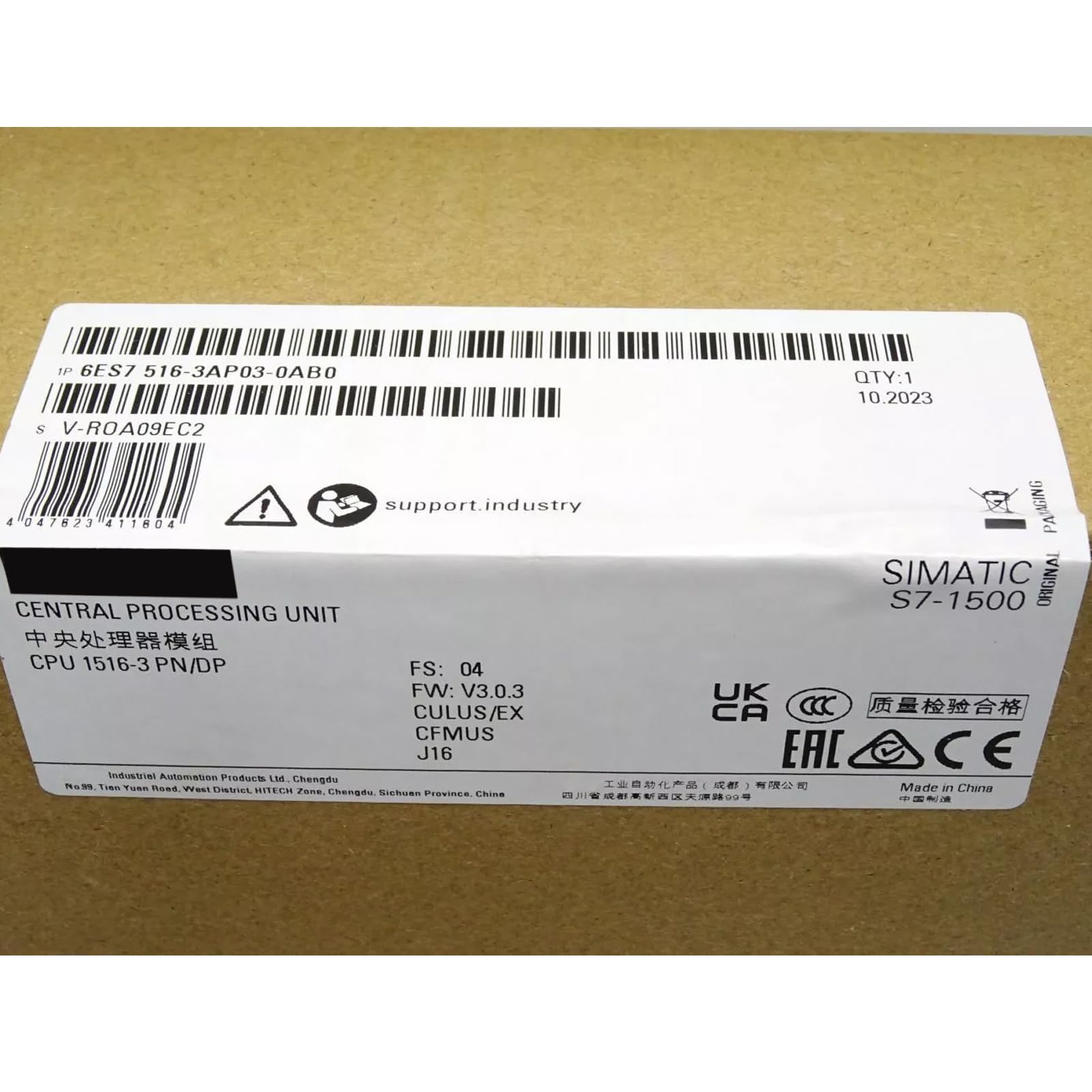 1 Pcs New 6ES7516-3AP03-0AB0 in Box 6ES75163AP030AB0