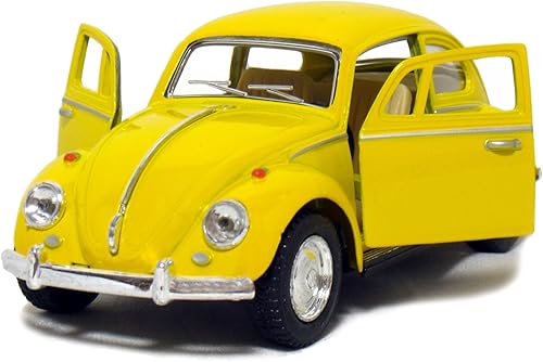 Miniatura 2 de 12 piezas en caja 5" 1967 VW Classic Beetle escala 132 (negroazulrojoamarillo)