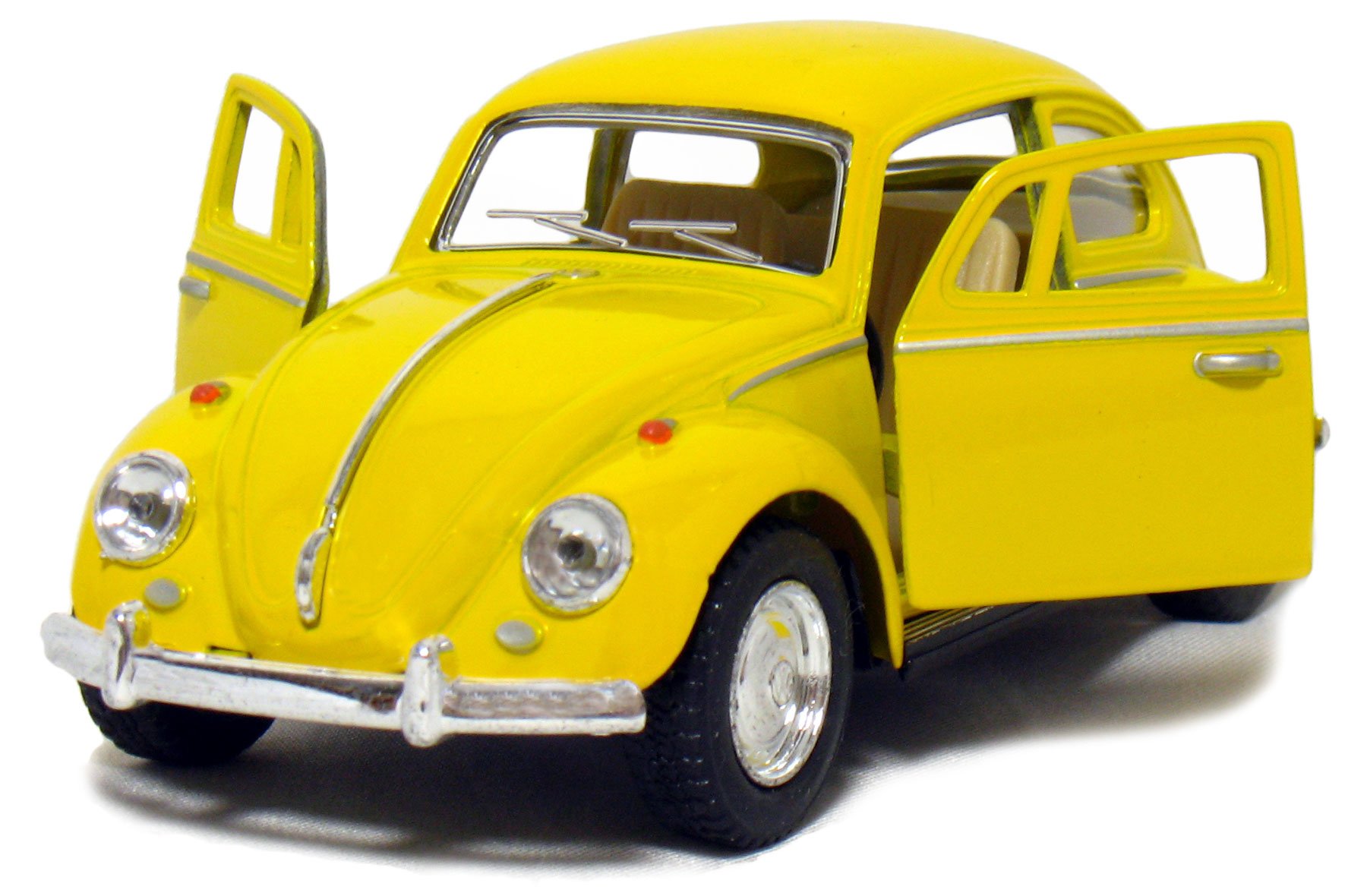 ビートルモデル 1/32 黄色 Amazon | 12個入りボックス: 5インチ 1967フォルクスワーゲン