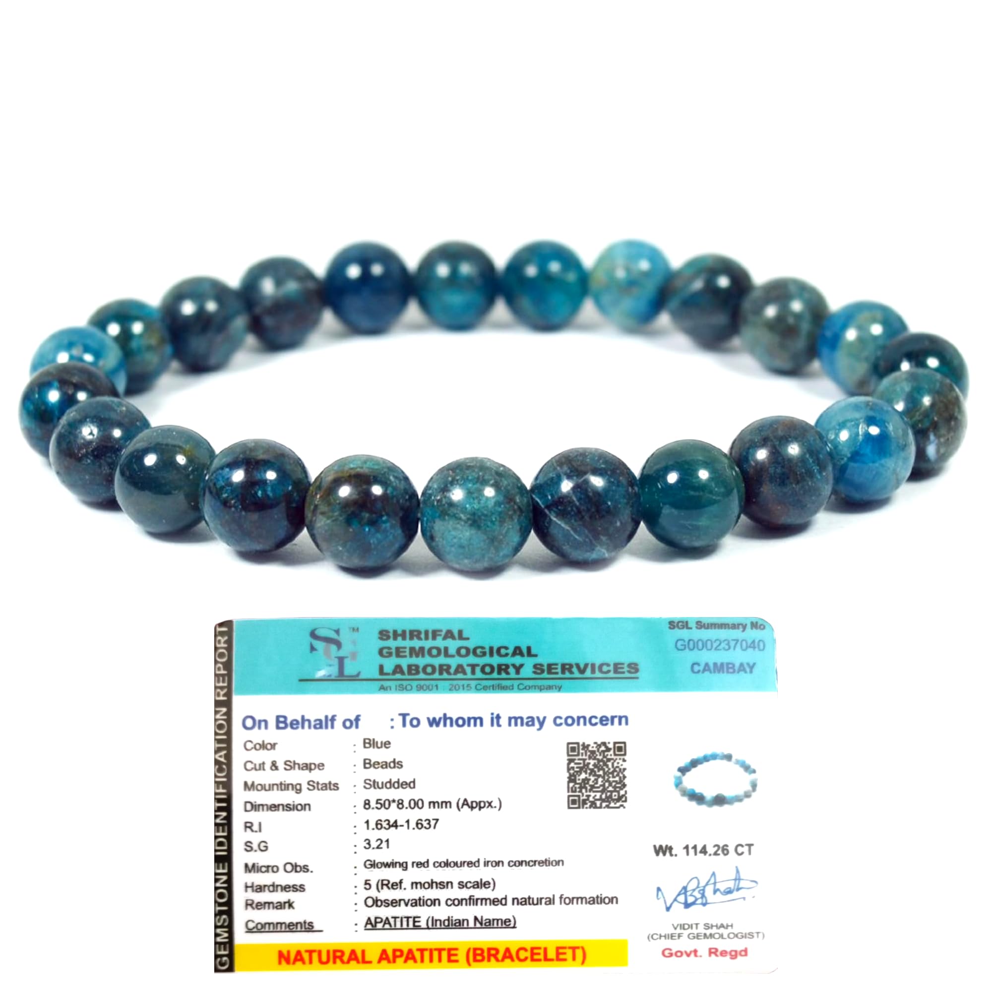 Divine Spirituals Lab Certified AAA Grade Natural Apatite Bracelet 8mm Strechable Original Real Crystal Unisex Bracelet For Clarity, Creativity and Chakra Alignment (B0CQTMBQRV) Amazon Price History, Amazon Price Tracker