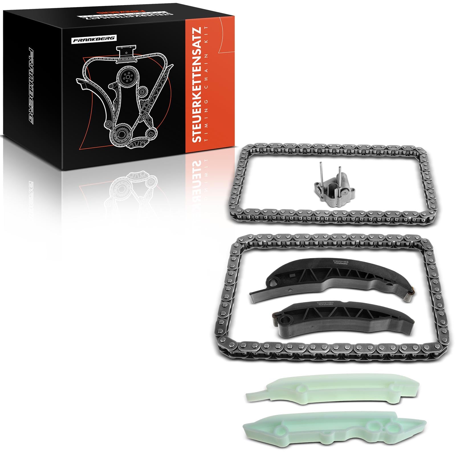 Frankberg Kit de cadena de distribución 11312249851 | Compatible con: Serie 3 E46, Serie 3 Convertible E46, Serie 3 Coupé E46, Serie 3 Touring E91, Serie 5 Touring E39