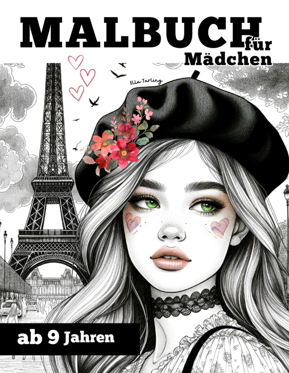 Livre de coloriage pour fille de 9 ans et ado avec 50 magnifiques dessins anti-stress