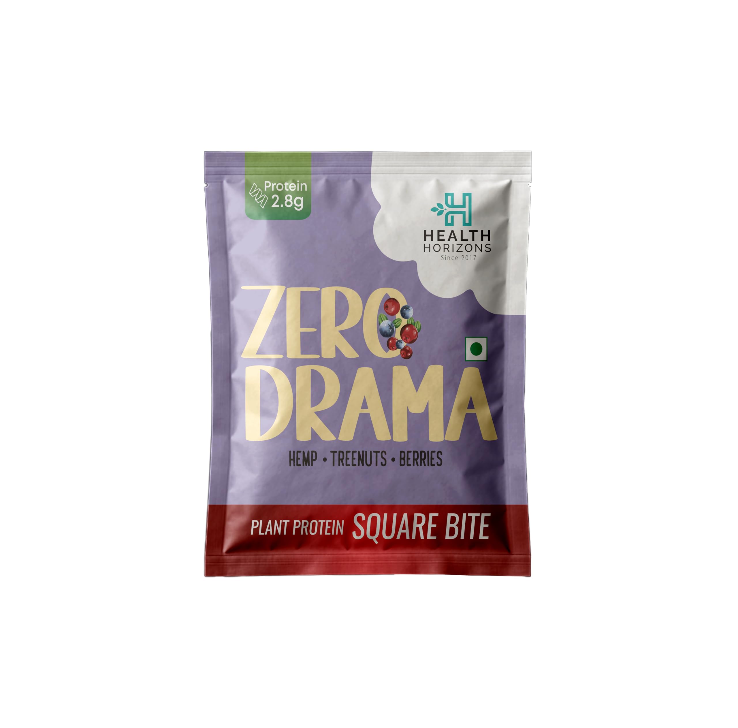 Health Horizons Plant Protein Bites - Berries 25 g (Pack of 12) | Energy Bar | Packed with Dry Fruits — Amazon image 3
