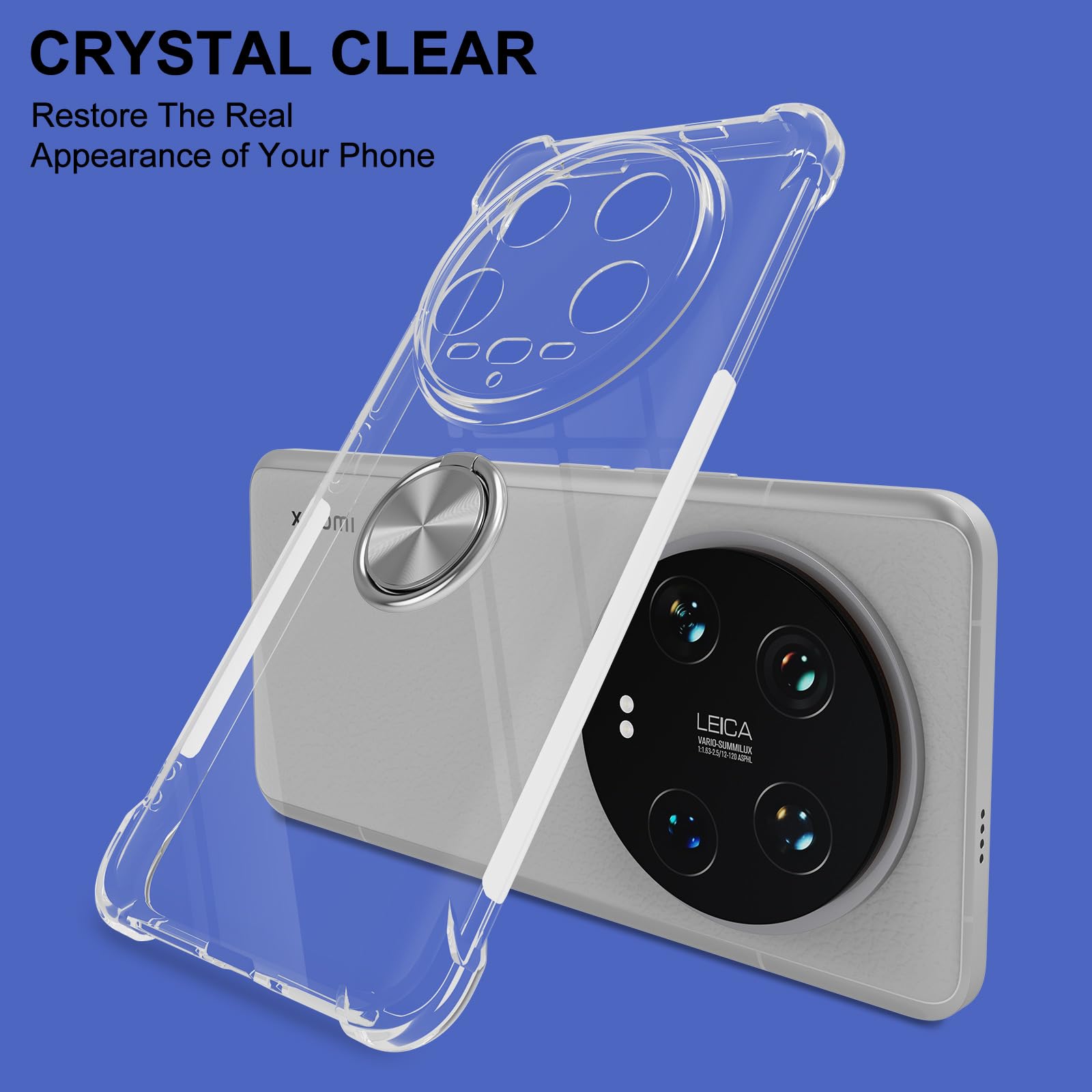 Cover Compatibile con Xiaomi 14T Pro 5G, Custodia Trasparente