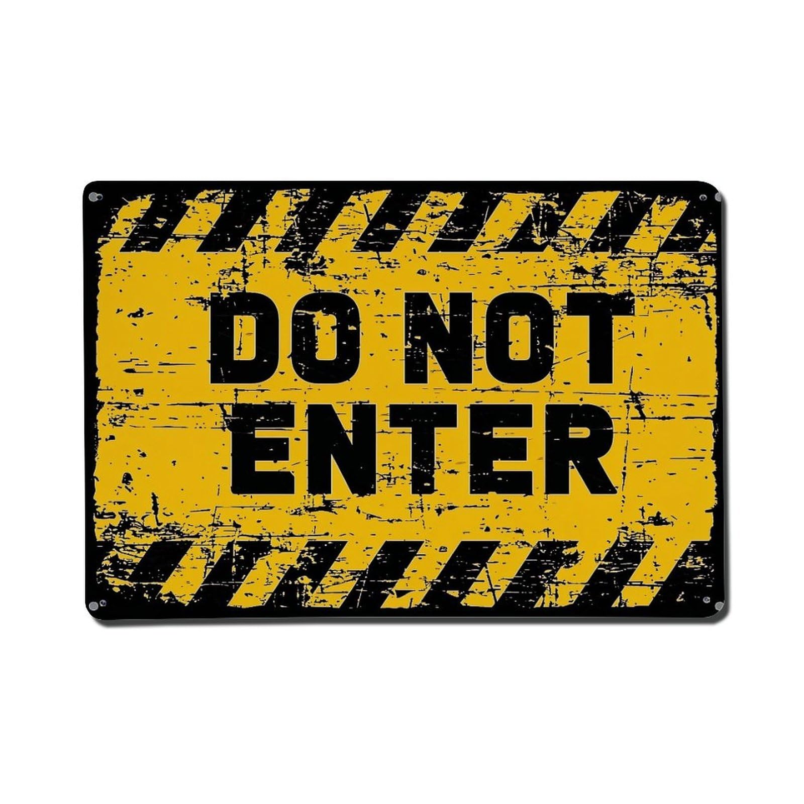 Do Not Enter Warning Sign Metal Tin Sign Plaque