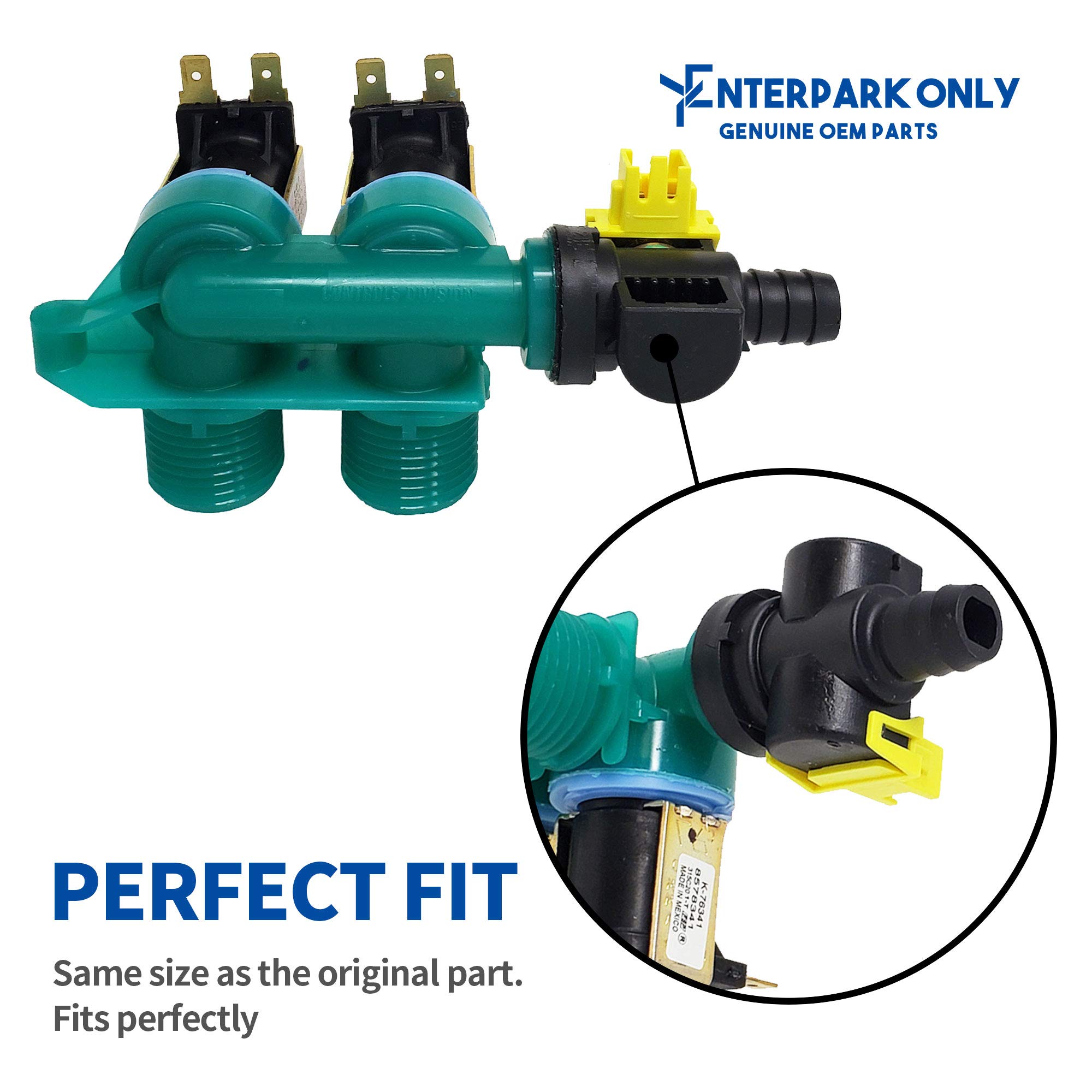 Amazon.com: 8578341 8578340 Enterpark Washer Water Inlet Valve