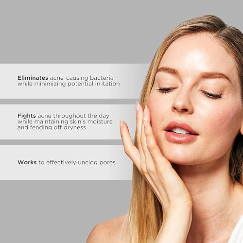 Miniatura 5 de Glytone Gel de tratamiento BPO para el acné, con peróxido de benzoilo al 5% liberado por el tiempo, gel matificante hidratante, sin fragancia y no