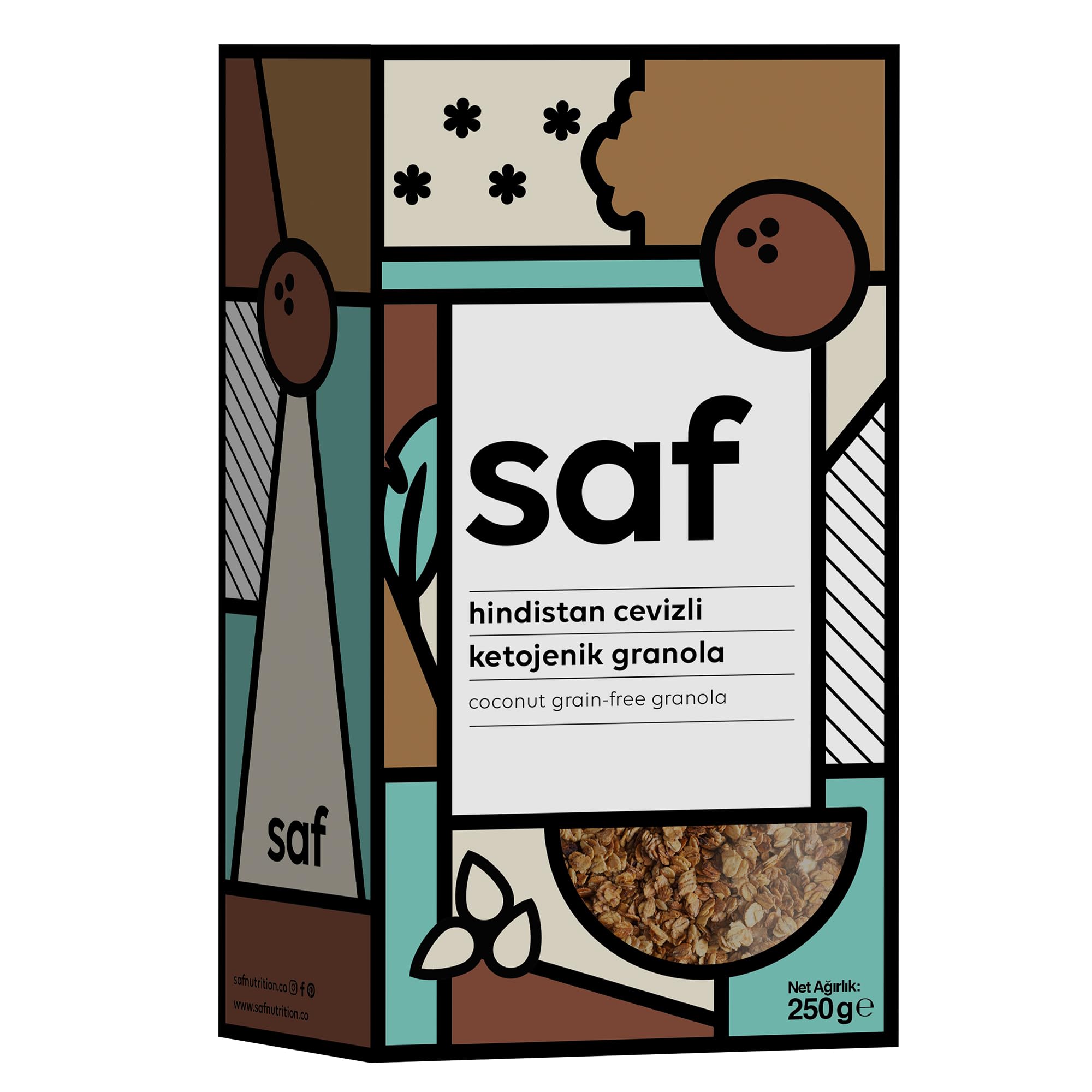 Saf Hindistan Cevizli Ketojenik Granola 250 gr