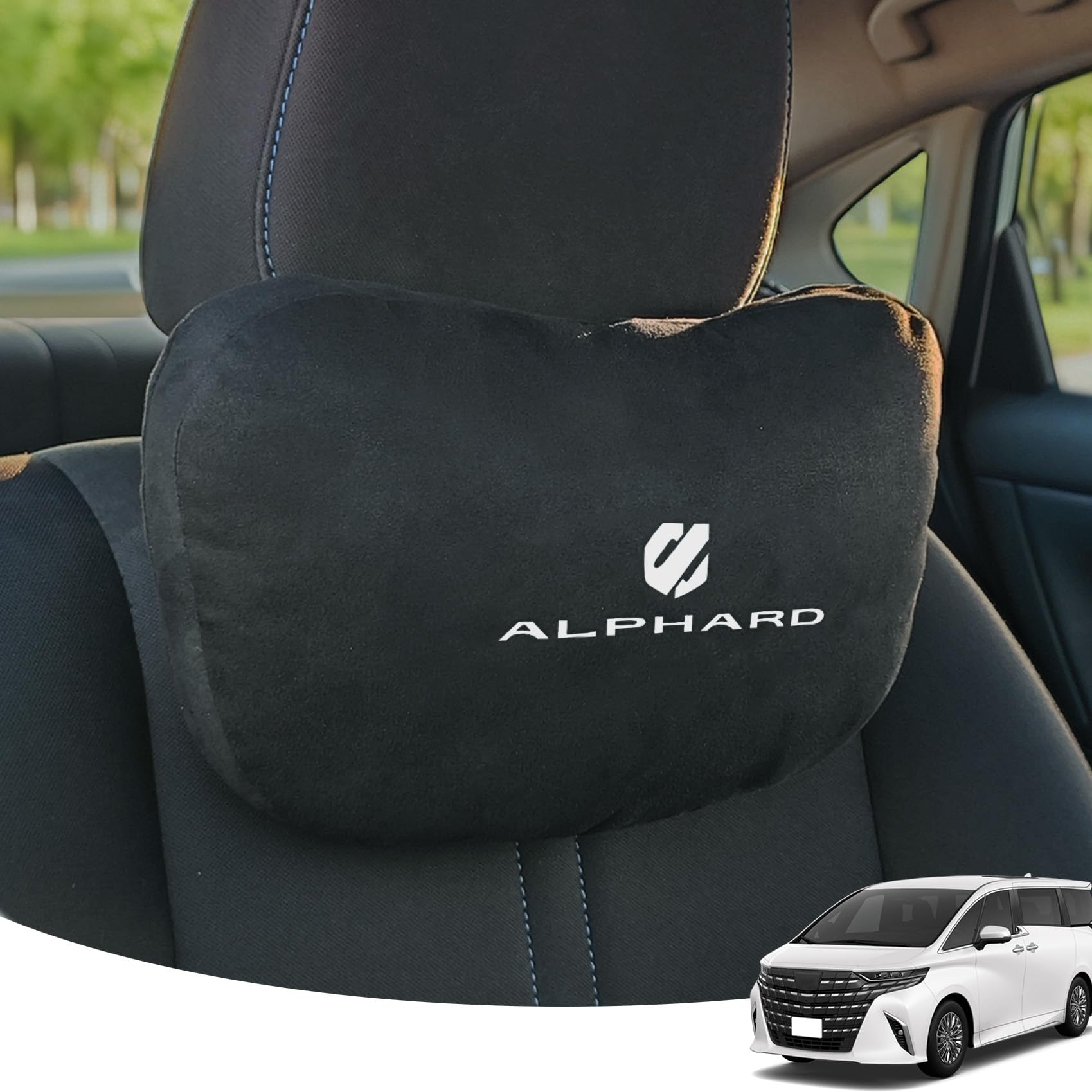 Amazon.co.jp: SUVVNE アルファード 40系 専用 ヘッドレスト スエード