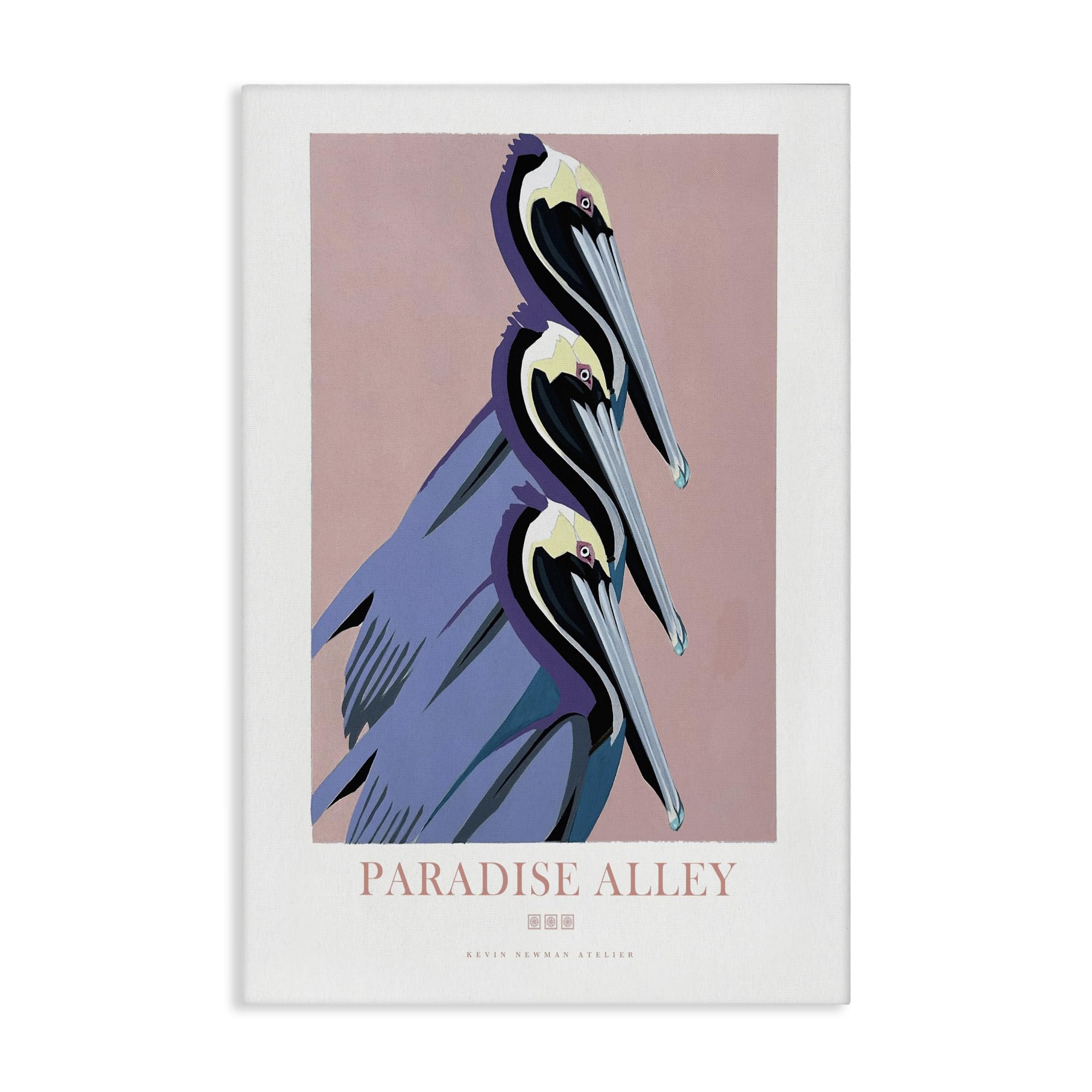 Stupell Industries Unframed 'Paradise Alley Pelican Trio'| Canvas Art