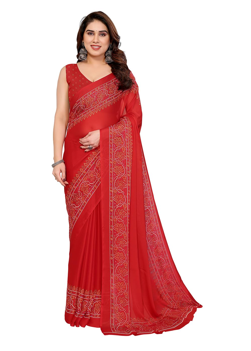 FABMORA Women Printed Bandhani...