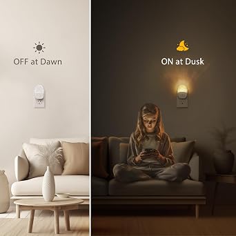Briignite RGB Night Lights 2Pack LED Baby Night Lights Plug into Wall [4Pack]