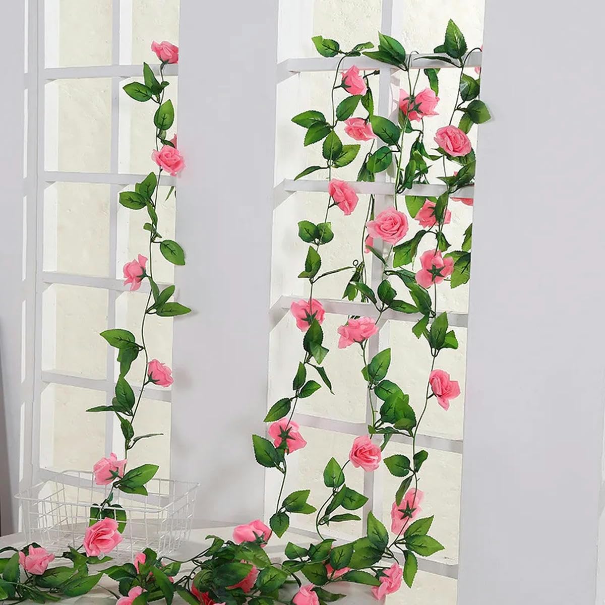 Best Artificial (TM) 80 cm giallo rampicante stringa di ghirlanda di fiori da appendere vite pianta, Yellow, 6