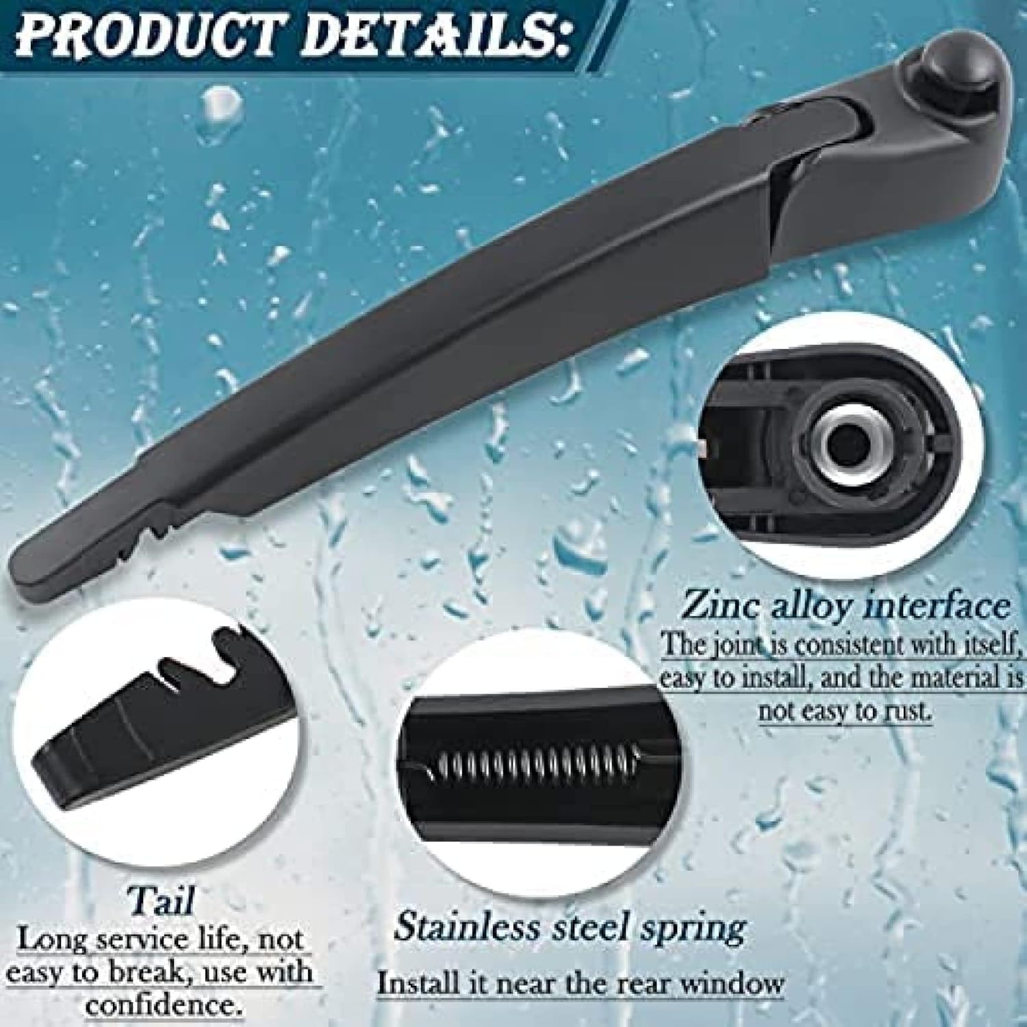 Car Rear Windshield Wiper Kit for Mini for Cooper R56 2007-2015 rear wiper washer