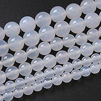 Vista 26 de Cuentas sueltas redondas de gemas naturales, cuentas de cristal de piedra energética para hacer joyas 15" (Cristales de cuarzo de fresa, jades, 6MM)