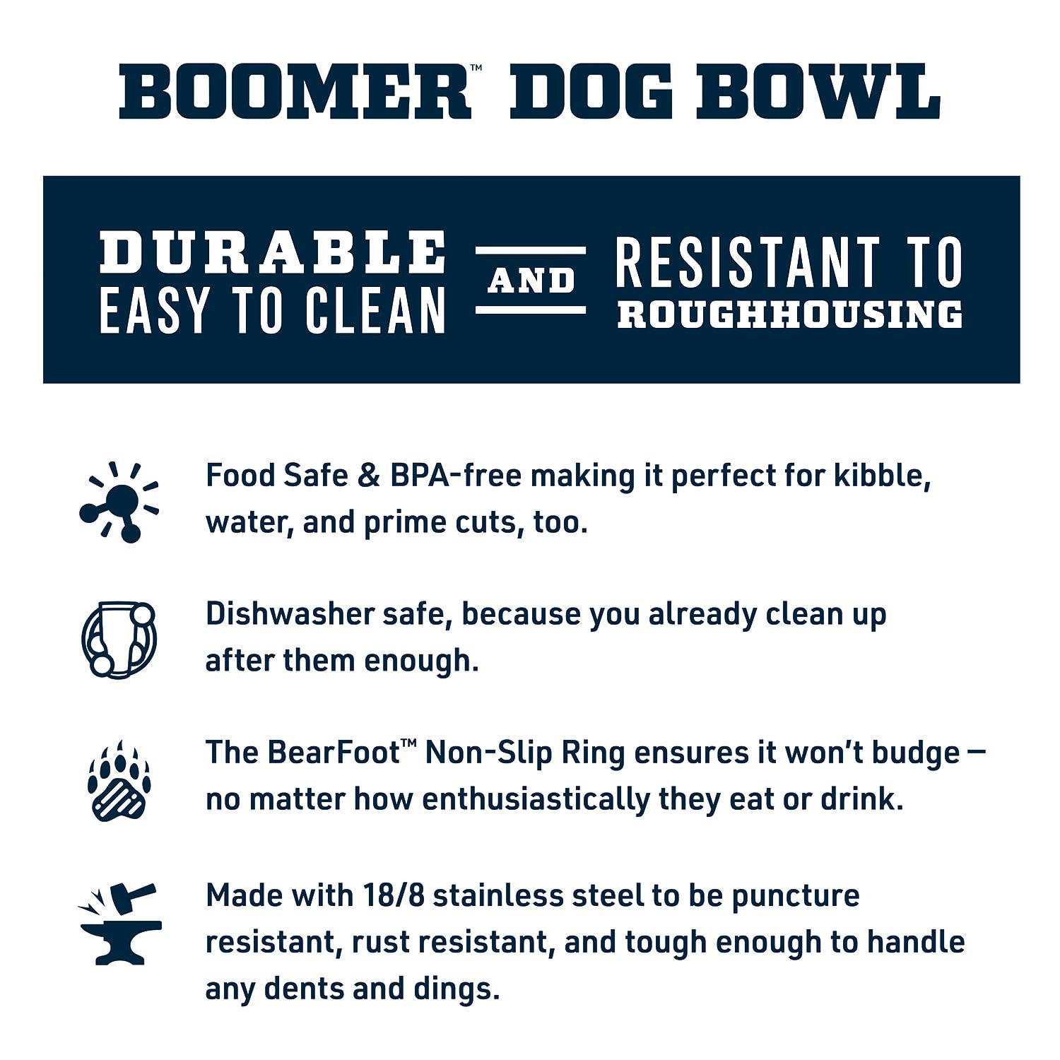 YETI Boomer 4, Stainless Steel, Non-Slip Dog Bowl, Holds 32 Ounces, Key Lime