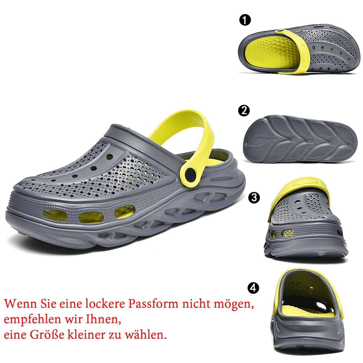 GULAKY Zoccoli & Pantolette Uomo Scarpe da Giardino Scarpe Ortopediche Sandali Donna Estate Pantofole