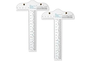 Acrylic 6-inch T-Rulers for Precise Crafting and Drafting