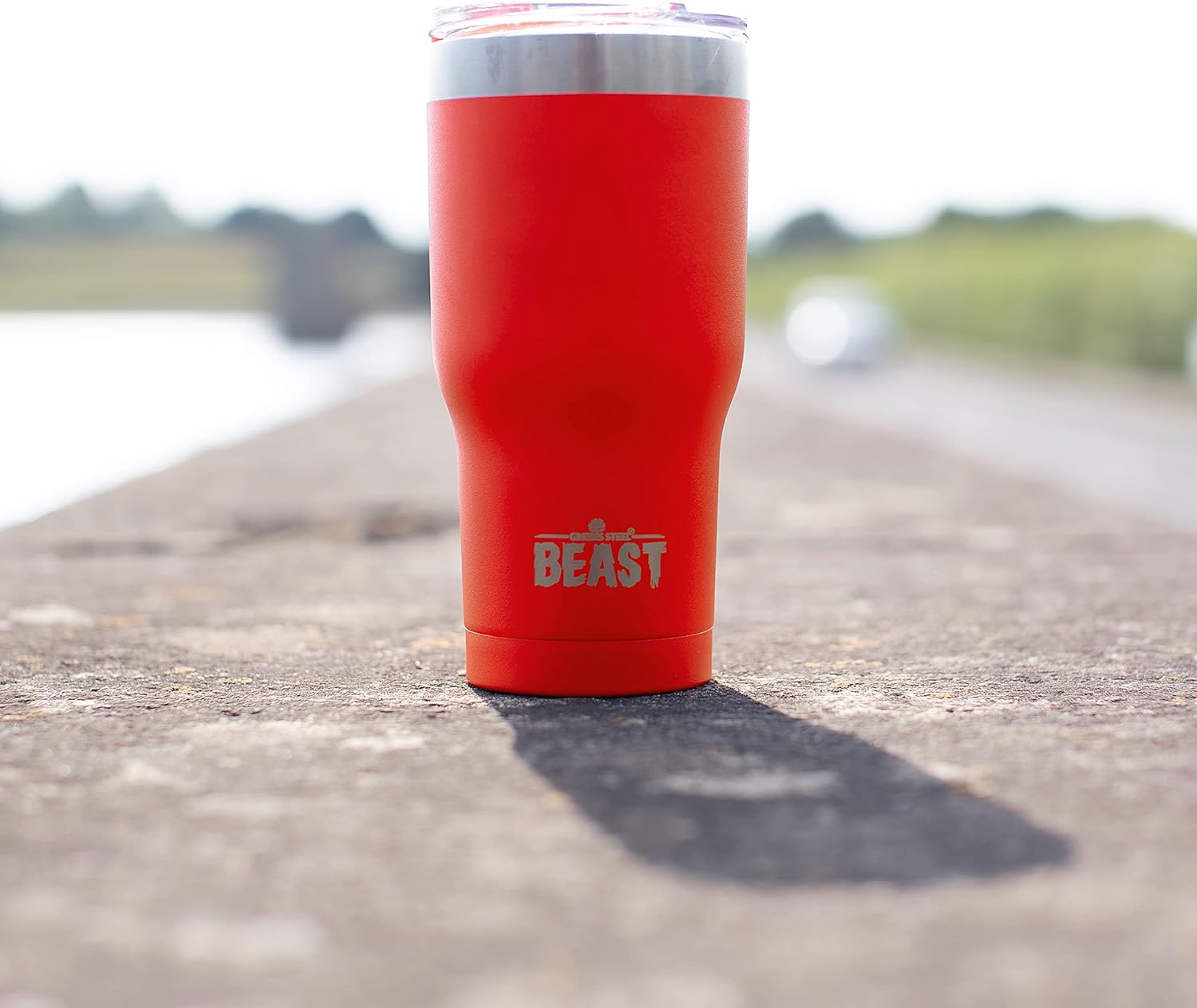 Beast 20 oz Tumbler Stainless Steel Vacuum Insulated Coffee Ice Cup Double Wall Travel Flask (Ladybug Red) - Image 4