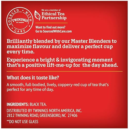 Vista 12 de Twinings Té de menta pura, naturalmente sin cafeína, bolsas de té de hierbas de menta refrescante envueltas individualmente, 50