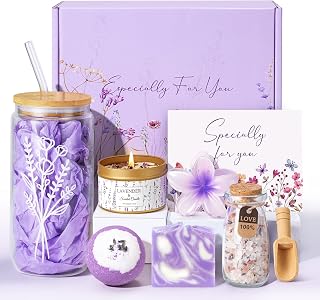 Birthday Gifts for Teen Girls Women, Teen Girl Gifts Basket , Teenager Girls Self Care Gift for Women Get well Soon Gifts Glass Cup with Lid and Straw for Her,Mom,Sister,Wife ,Friend, Daughter