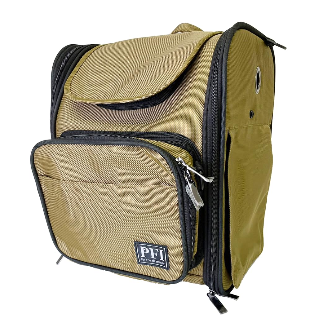 PFI ピーファイ ペットキャリー コンパクトタイプ カーキ 防災リュック Amazon.co.jp: PFI(ピーファイ) ペットキャリー コンパクトタイプ