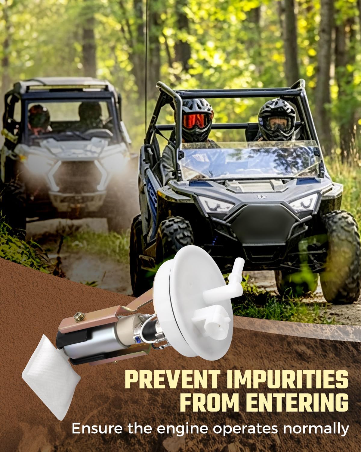Fuel Pump Assembly Fit for Polaris RZR 170 EFI 2015-2025, Replaces 0455041