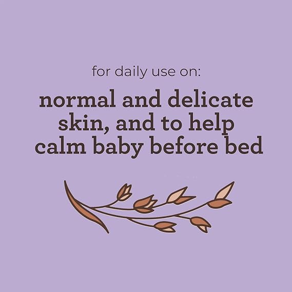 Aveeno Baby Calming Comfort Bath & Wash with Relaxing Lavender & Vanilla Scents & Natural Oat Extract, Hypoallergenic & Tear-Free Formula, Paraben-, Phthalate- & Soap-Free, 18 fl. oz