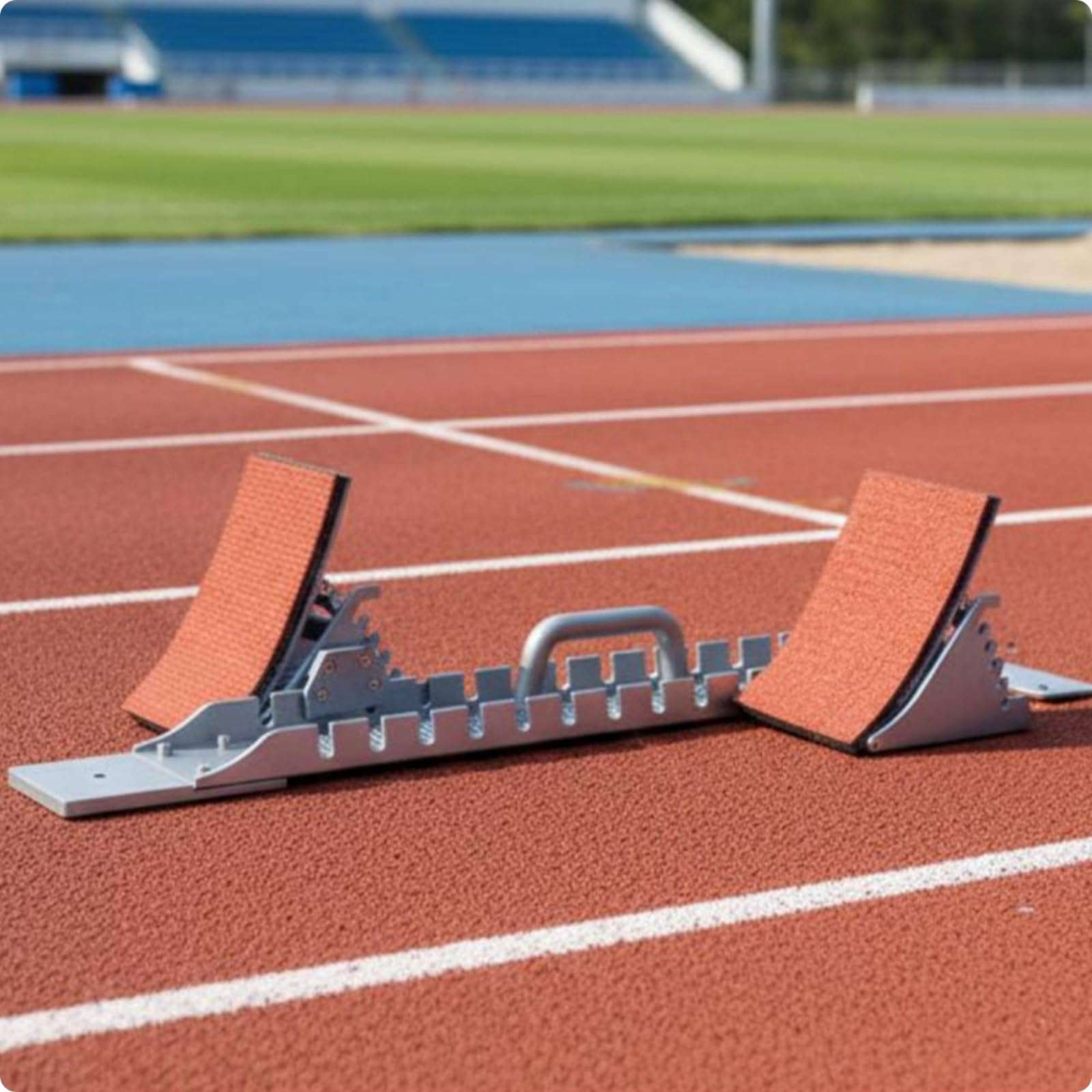 Blocco di Partenza Regolabile Antiscivolo Starting Block Regolabile Robusto Attrezzatura Sportiva per Gara