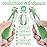 Baby Nail Trimmer Electric, 6 in 1 Baby Nail File Clippers Infant Grooming Kit Manicure Set for Toddler or Adults, Green