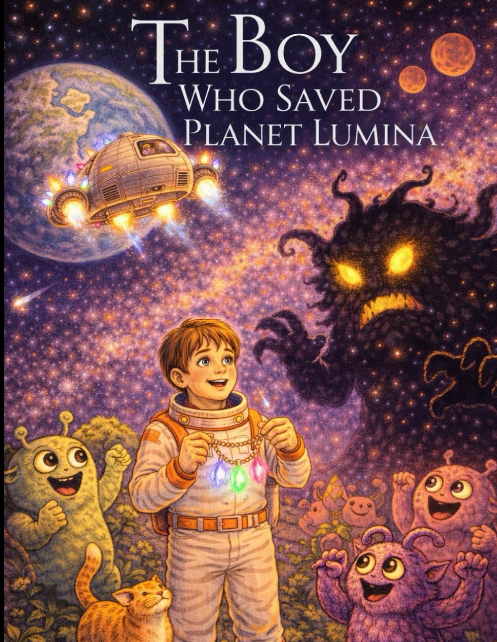 The Boy Who Saved Planet Lumina: A Space Adventure for Kids Ages 7–15: An Inspiring Sci-Fi Story About Courage, Friendship, and Saving a Dying World