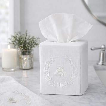 Shell + Bee Tissue Box Cover Two-Pack Bundle