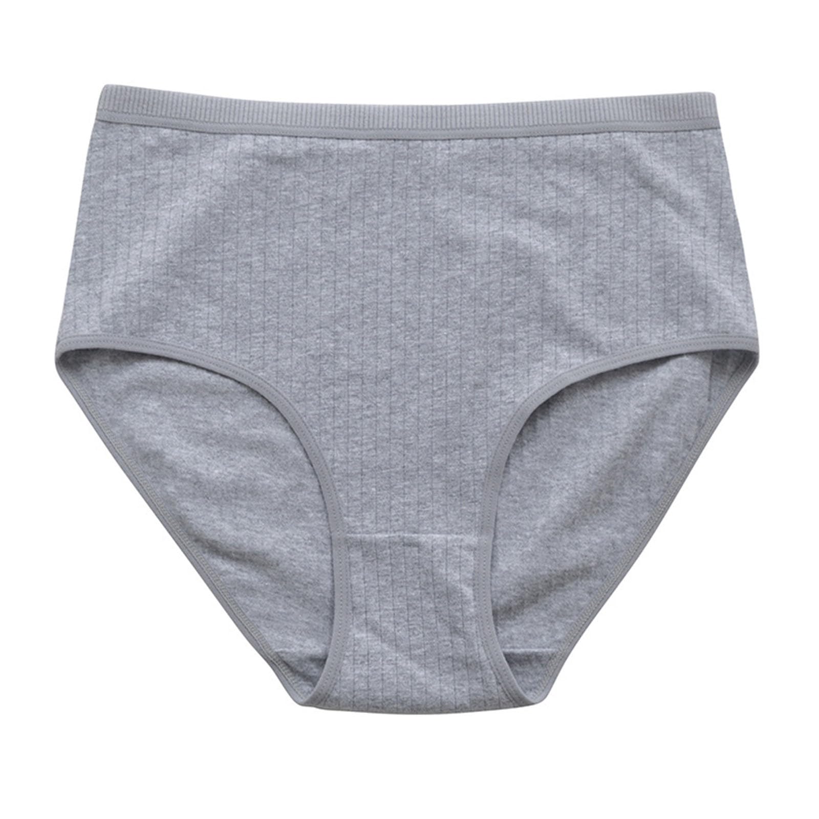 Womens Mid-rise Panty Underwear Fashion Classic Solid Breathable Stretch Comfy Briefs Shorts Panties Underpant