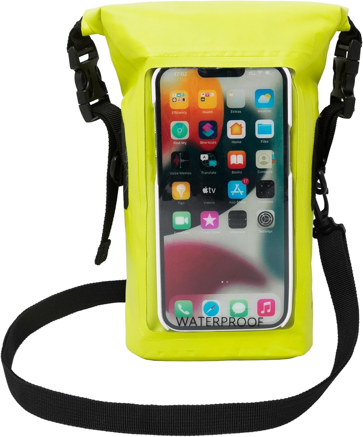 geckobrands Waterproof Phone Tote with 2L Dry Bag and Adjustable Strap – Protect Your Phone and Valuables While on The Go