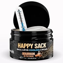Derm Dude Happy Sack Ball Deodorant Comfort Cream for Men Anti-Chafing Sweat Defense Odor Control Aluminum-Free Deodorant Hygiene
